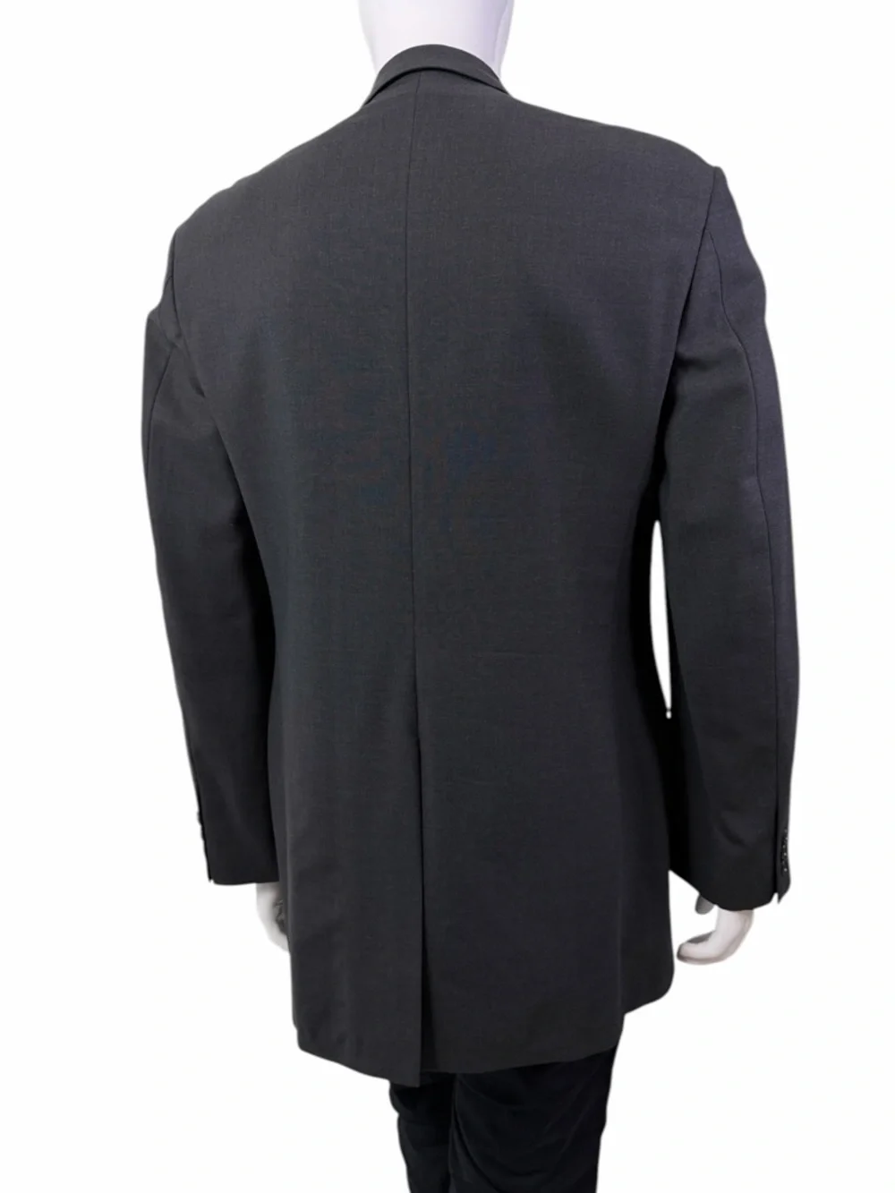 Brooks Brothers Brooksease Mens 42L Charcoal Grey Wool Stretch Blazer Jacket